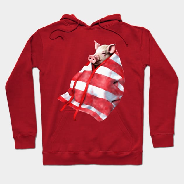 Funny Festive Pigs in Blankets Christmas Pun Hoodie by taiche